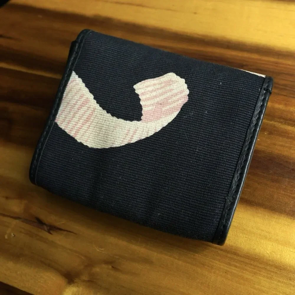 Authentic Salvatore Ferragamo Gancini Canvas Pouch